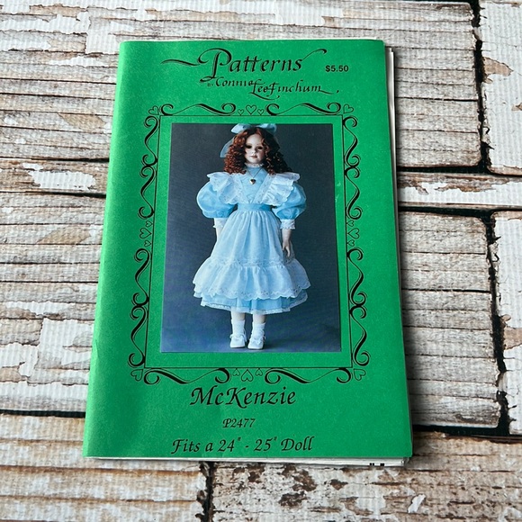 McKenzie 24-24” Doll Uncut Sewing Pattern, Connie LeeFinchum - Picture 2 of 8